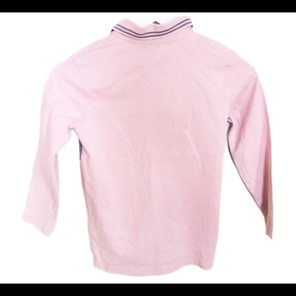 VERTBAUDET (UK) Rugby Collared Polo Top/Shirt With Long Sleeves Salmon Pink 8Y - Picture 3 of 6